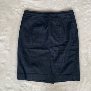 Dark denim colored skirt